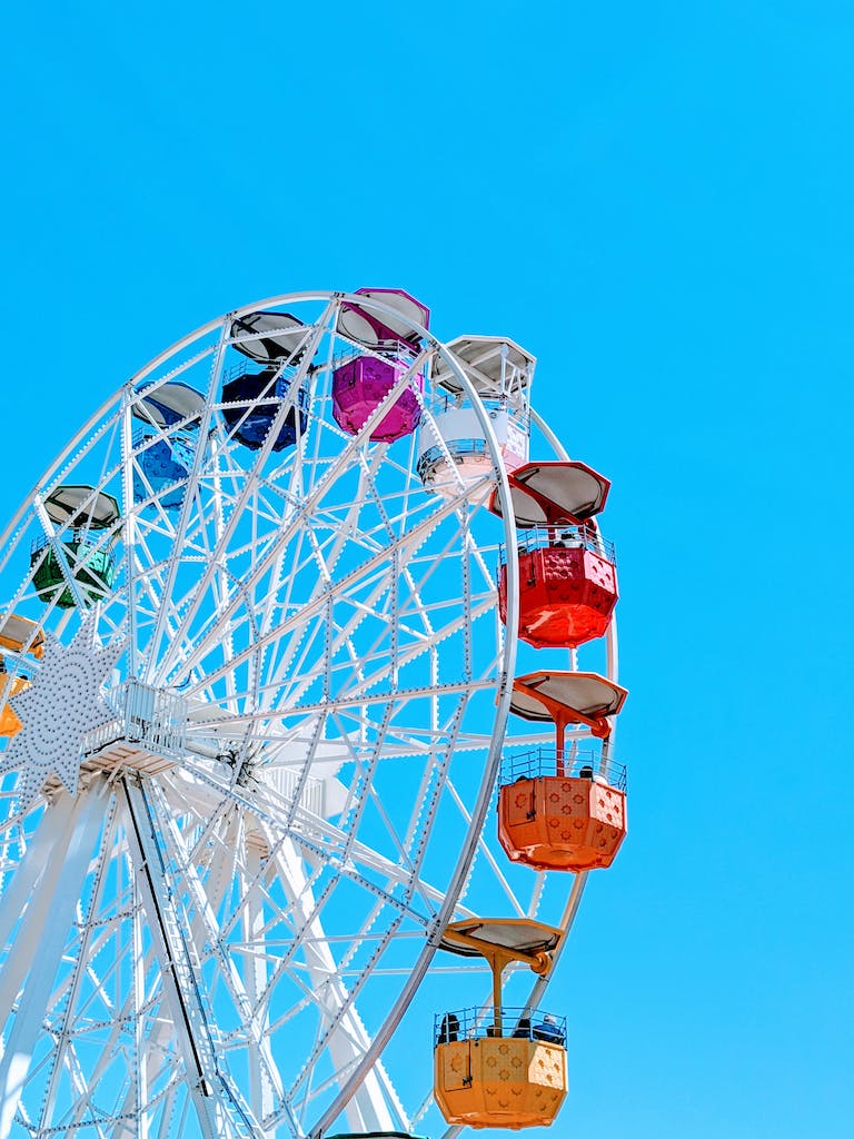 White and Multicolored Ferries Wheel